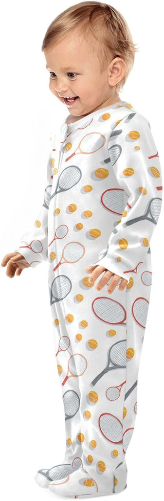 Baby One-Piece Footies Rompers Pajamas Cotton Footed Pjs for Sleep Play Boys Girls