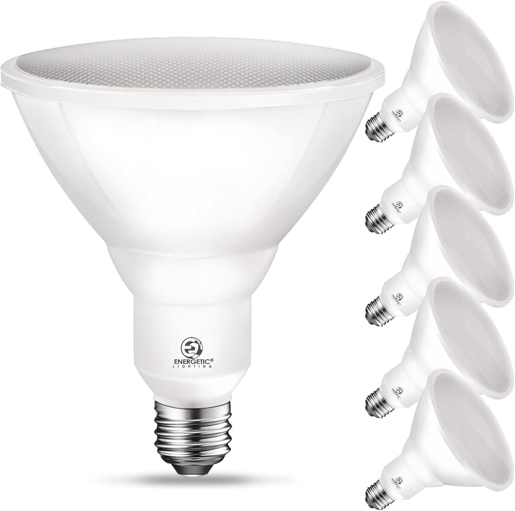 Energetic PAR38 Outdoor LED Flood Light Bulb, 5000K Daylight, 90 Watt Equivalent, Wet Rated, 900LM, E26 Base