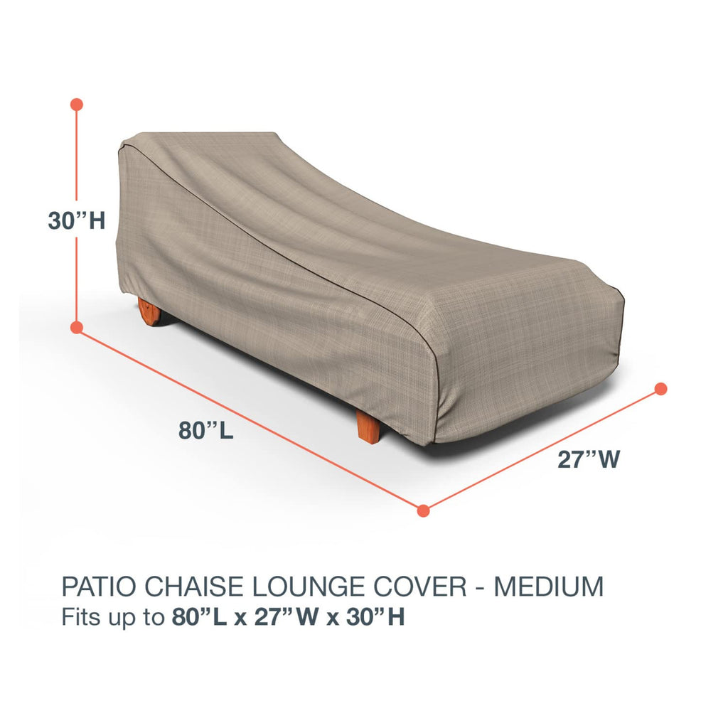 StormBlock Mojave Waterproof Chaise Lounge Cover, Medium, 2 Pack