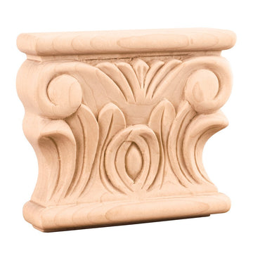 3.5 in. Acanthus Applique Capital (Maple)