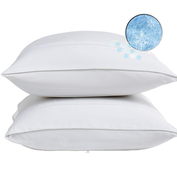 Coldest Pillow Cases Set of 2 - Pillowcase 2 Pack with Envelope Closure, Breathable Pillow Case - 100% Viscose
