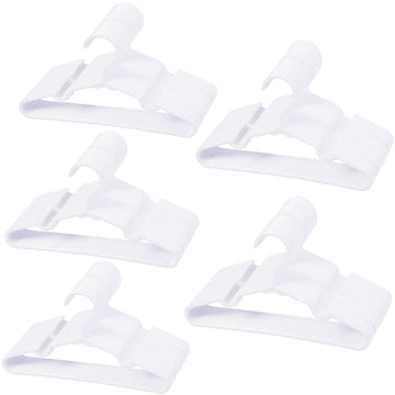 100 Pack White Baby Nursery Closet Hangers, Kids Plastic Hangers, Non-Slip Laundry Infant Pant & Coat Hangers for