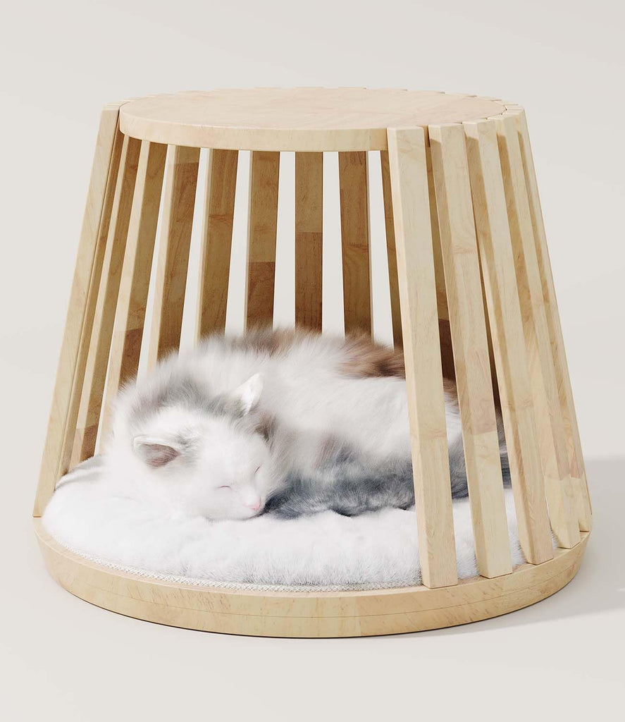 Cat Beds for Indoor Cats, Kitten Bedside Bed, Multifunctional Cat House, Can be Used as a Bedside Table, End Table or