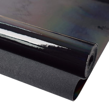 Holographic Vinyl Fabric 12"x53"(30cm x 135cm), 1roll Faux Leather Sheets are Suitable for Bows, Leather Earrings and