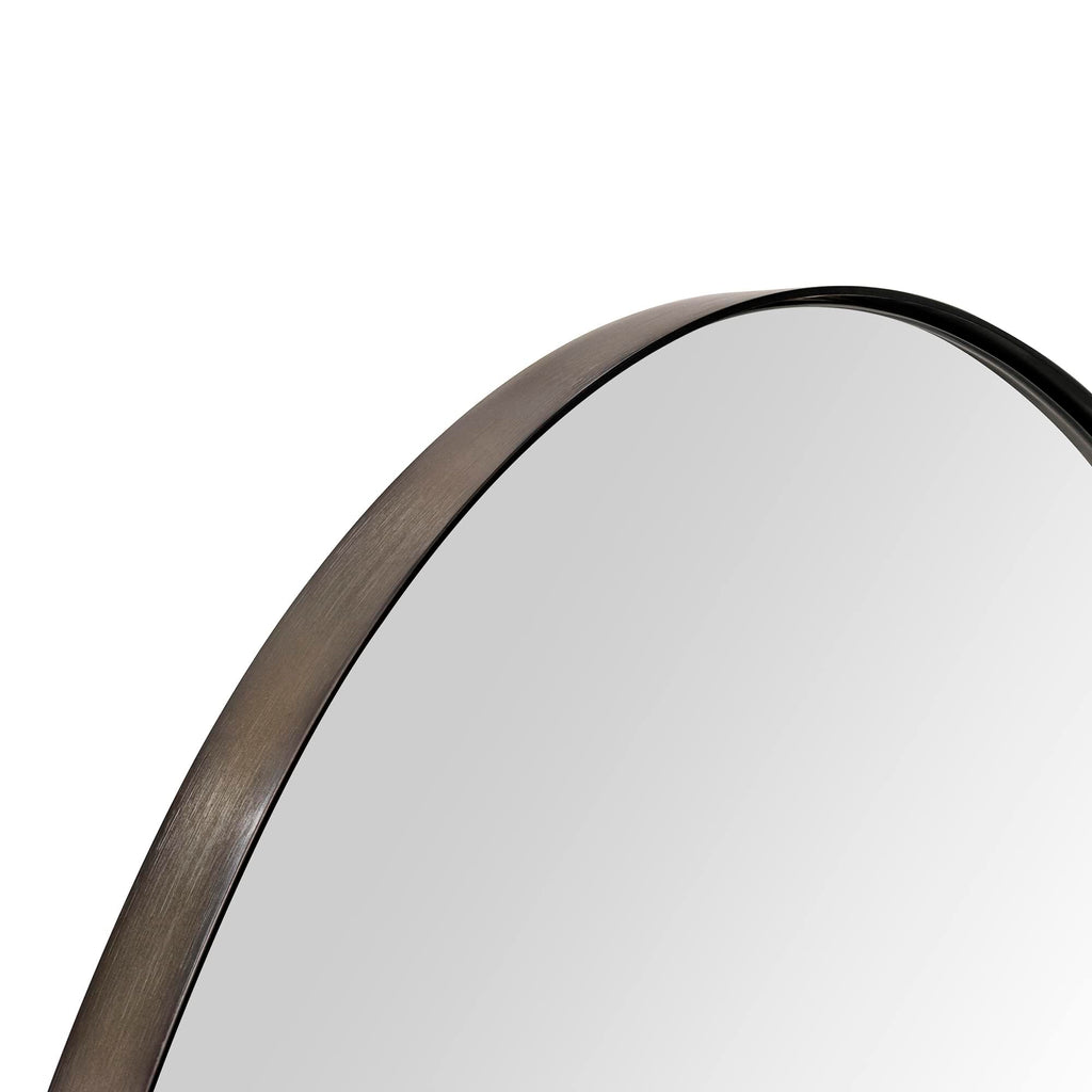 30 inch Oil Rubbed Bronze Round Mirror Circle Bathroom Vanity Mirror