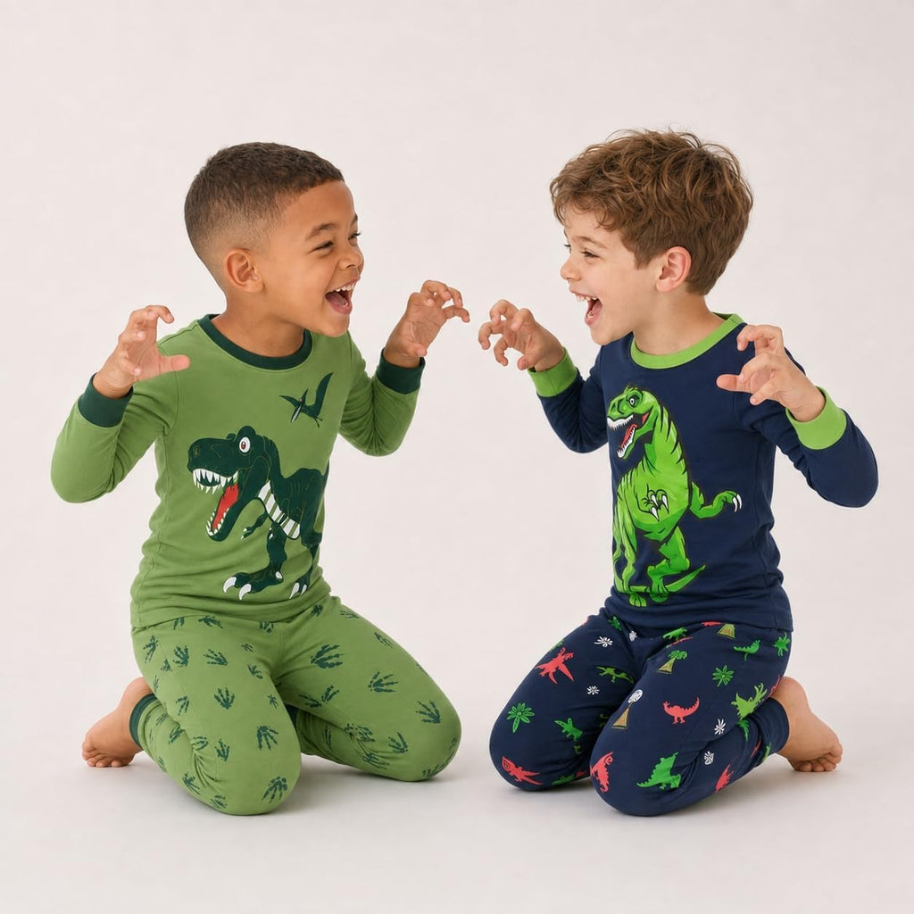 Boys Pajamas Planet 100% Cotton Sleepwear Toddler Kids 2 Piece Long Sleeve Pjs