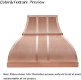 36 Inch Copper Wall Mount Range Hood Baffle Filters