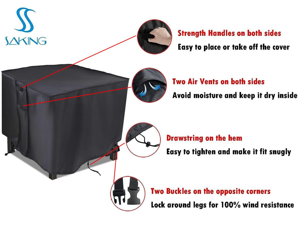 Fire Pit Cover Square Gas Fire Pit Table Cover 28X28 inch