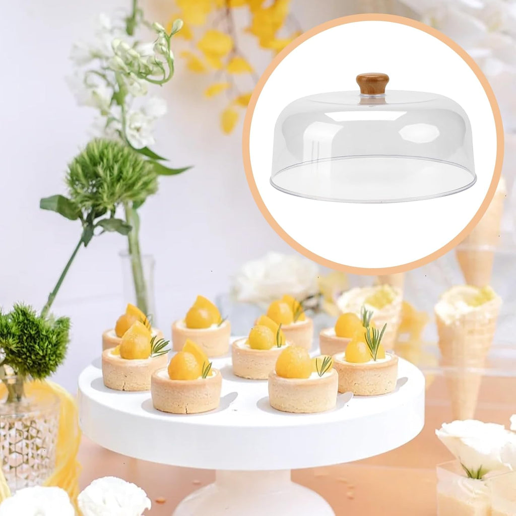 11 Inch Clear Cake Dome Cover, Acrylic Round Cake Stand Cover