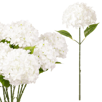 White Artificial Flower 10pcs 22" Faux