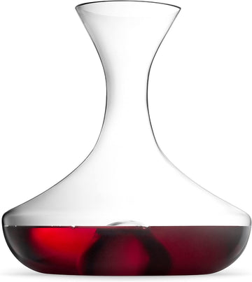 Crystal Wine Decanter and Carafe, 60.9 oz Aerator