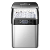 Ice Maker Countertop, 2 Ways to Add Water, 33lbs/24Hrs, 24 Pcs Ready in 13 Mins, Auto-Cleaning Portable Ice Maker