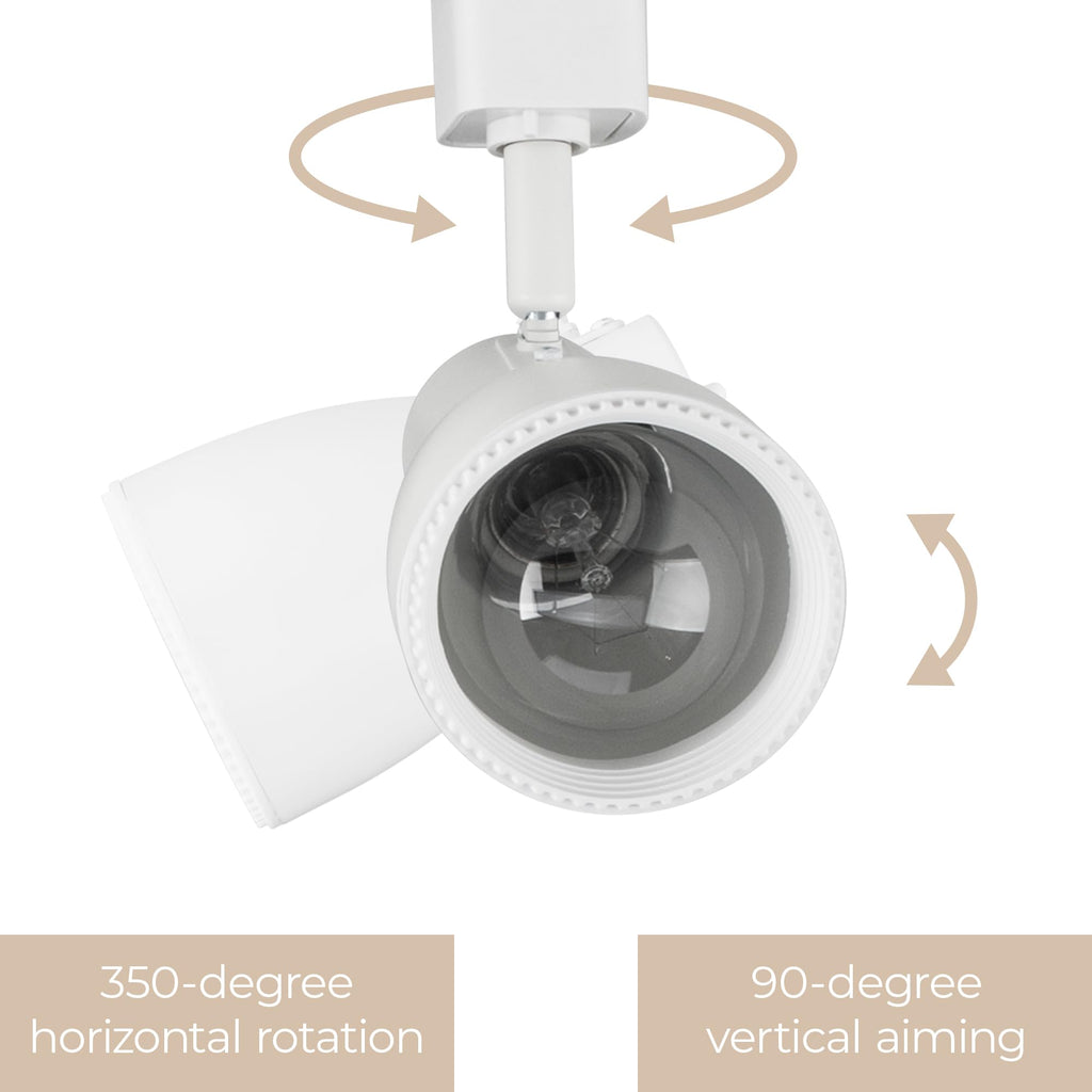 Luma Collection 3-Light 48in Field Cuttable LED Track Lighting Kit with 3 E26 Base Socket (Lamp Sold Separately)