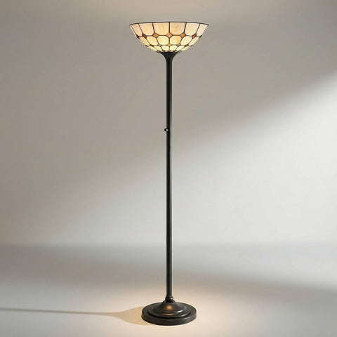Castillo 72" High Black Torchiere Floor Lamp