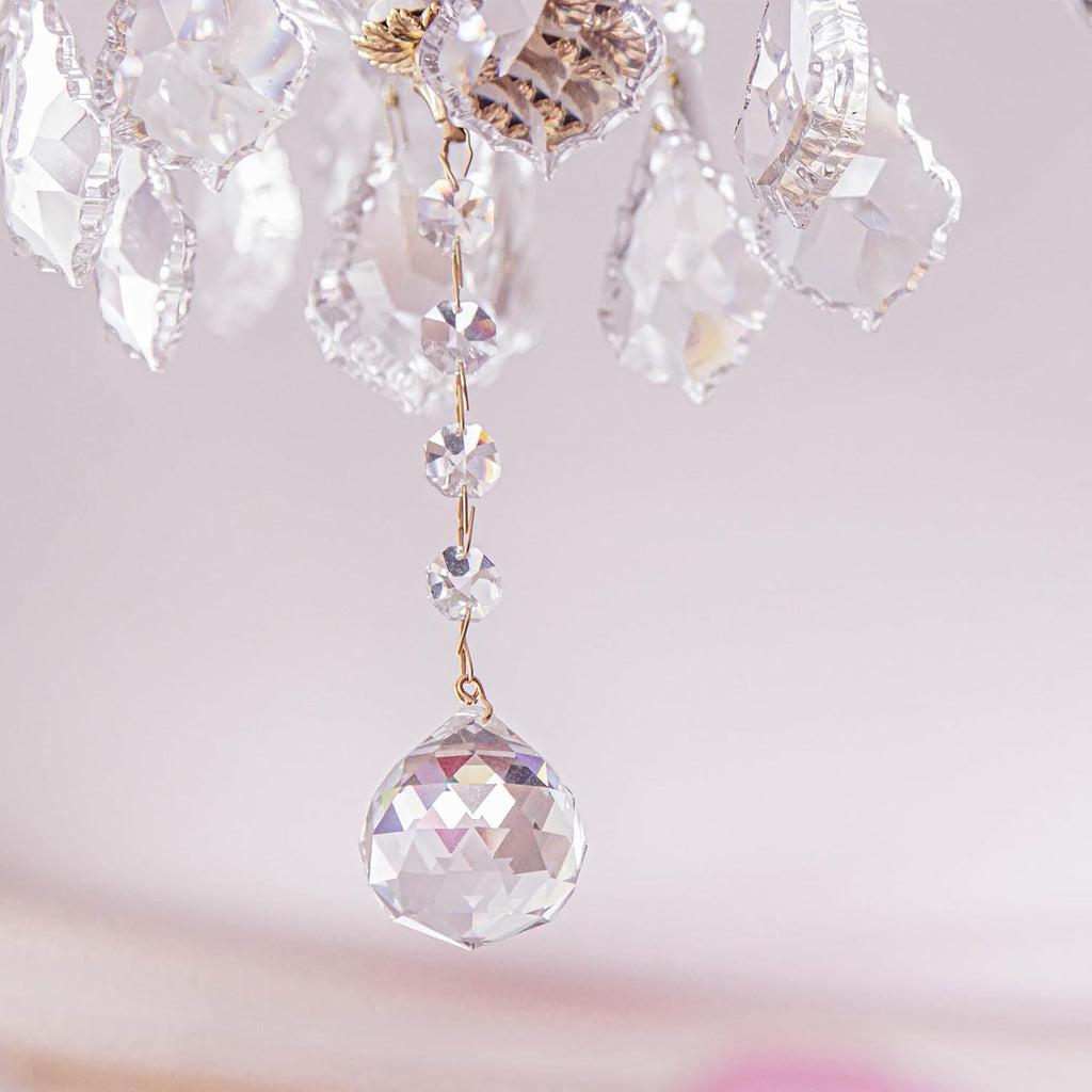 13x12mm Copper Chandelier Connector Pins, 200Pcs Chandelier Crystal Clips for Fastening Crystals Parts