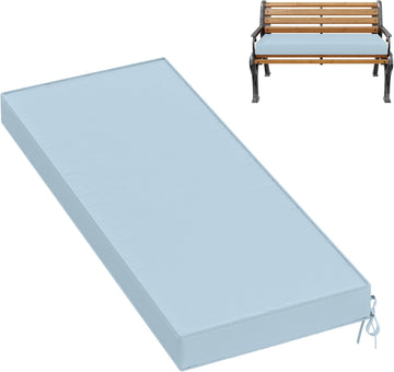 Premium Outdoor Bench Cushions Furniture 3.5inches Memory Foam Bench Cushion Waterproof Fade Resistant Porch Swing