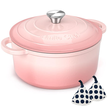 5QT Enameled Cast Iron Dutch Oven Pot with Lid, Heavy-Duty Cookware for Bread Baking, Braising, Stews, Roasting