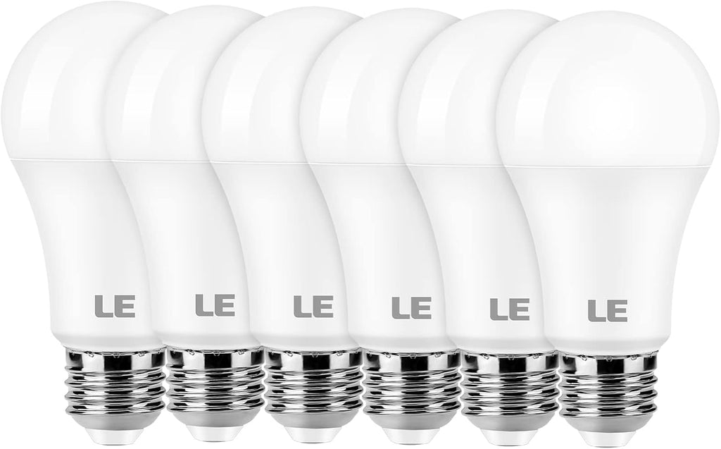 LE 100W Equivalent LED Light Bulbs, 14W 1500 Lumens Daylight White 5000K Non-Dimmable, A19 E26 Standard Base, 10000