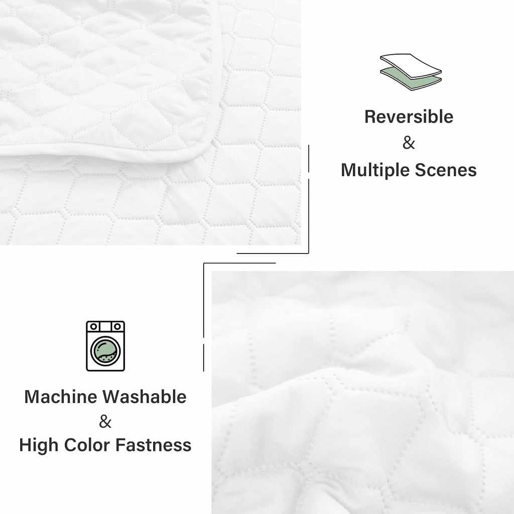 Reversible King Quilt Bedding Set with Pillow Shams, Lightweight Quilts King, Soft Bedspreads Bed Coverlets for All