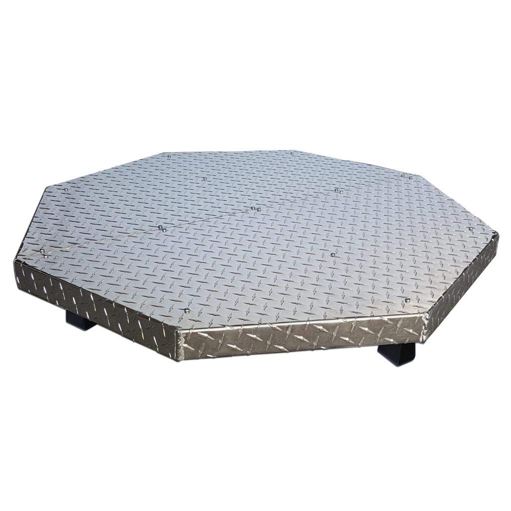 Deck Defender & Grass Guard MAX - Fire Pit Base & Heat Shield - Metal Fireproof Pad for Under Fire Pit - Heat