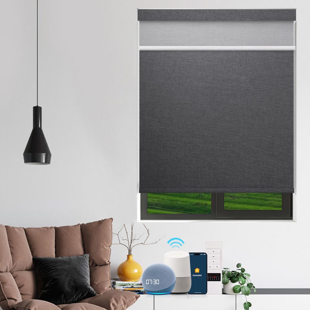 Motorized Day & Night Dual Layers Roller Shades (82133E)