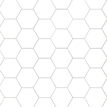 Hexley 9 in. x 10 in. Ecru Matte Porcelain Hexagon Tile Flooring