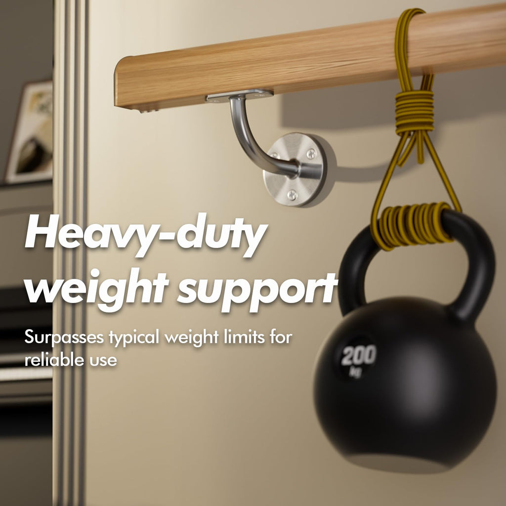 Heavy Duty Handrail Brackets, 316 Stainless Steel Wall Mount Hand Rail Bracket, Satin Finish Stair Railing Holder