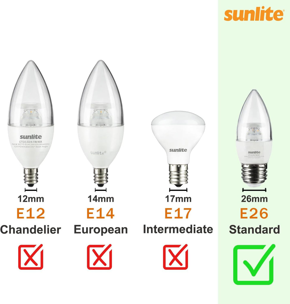 LED Filament T10 Tubular Light Bulb, 2 Watts (25W Equivalent), 160 Lumens, Medium E26 Base, 120 Volts, Dimmable, 90