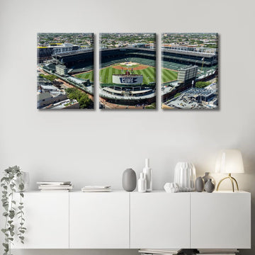 Chicago Wrigley Field Wall Canvas Baseball Stadium Skyline Pictures Wall Painting Wall Contemporary Modern Home Decor
