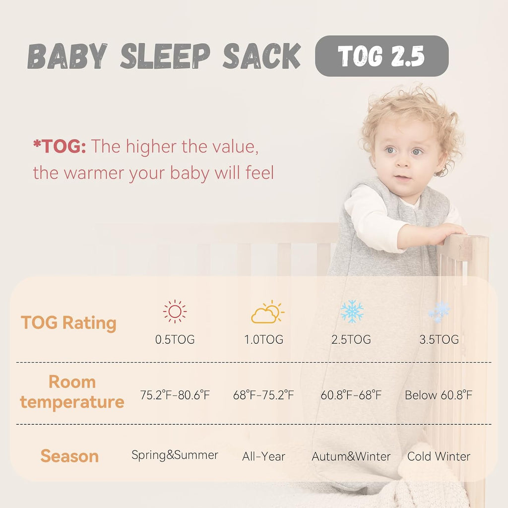 Baby Sleep Sack TOG 2.5 Winter Baby Wearable Blanket
