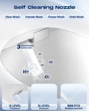 Auto Open Lid Smart Bidet Seat, Instant Warm Water, Air Dryer, Front and Rear Wash, Remote Control, Self-Cleaning Nozzle, Eco Mode