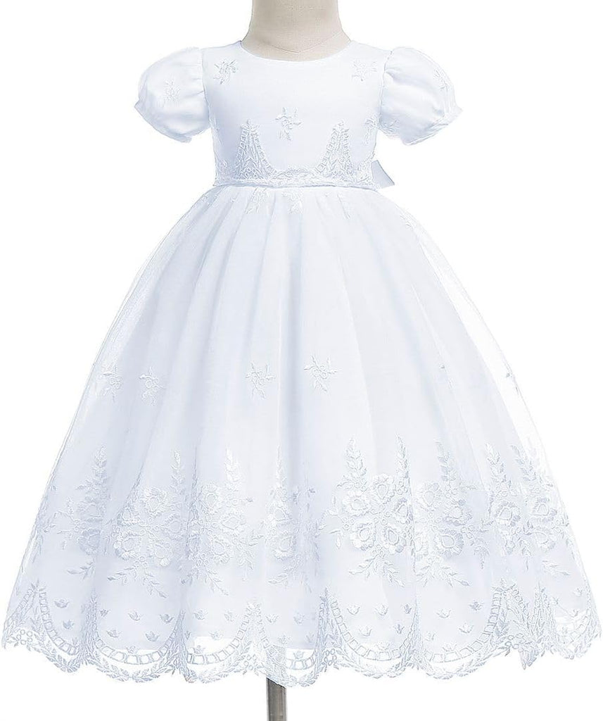 Baby Girls Christening Baptism Dress Formal Party Special Occasion Dresses for Toddler