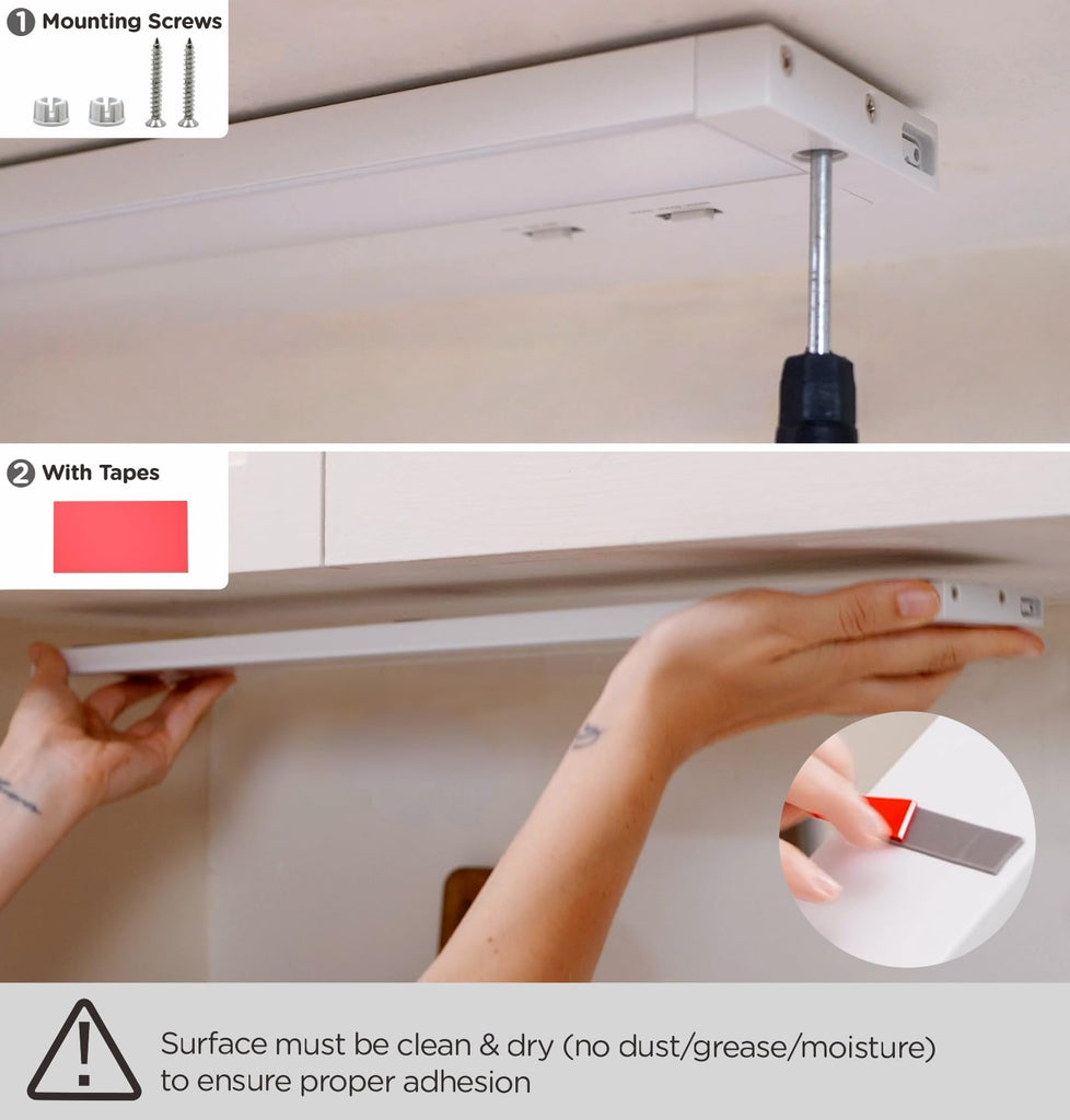Under Cabinet Lighting Plug in,14W 120V 3 Color 3000K/4000K/5000K,3 Brightness,Super Bright,Ultra Thin Under Counter