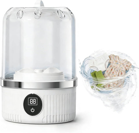 Portable Washing Machine, Rechargeable Cordless Compact Travel Washers for camping, Underwear Washer Portable Washer