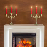 Gold Candelabra Centerpiece 3-Arms Candelabra Candle Holder for Tables, 2 Packs Metal Candlestick Stand Candelabras