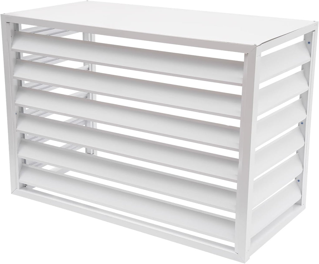 Air Conditioner Fence Panels Air Conditioner Privacy Screen Pool Equipment Enclosure Aluminum Alloy AC Fence Covers