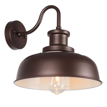 Solar Barn Light for Outside, Outdoor Wall Lights Solar Powered, Farmhouse Exterior Wall Sconce, Industrial Outside
