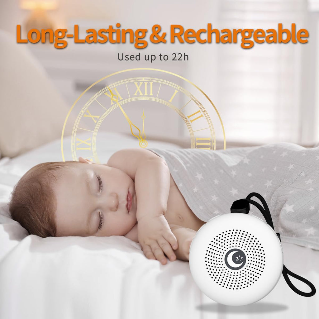 Sleep Sound Machine Portable Noise Machine with 30 4 Timer Memory Function Rechargeable Battery 32 Volume Levels for