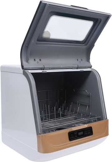 Portable Countertop Dishwasher for 4-6 Sets, Compact Mini Dish Washer with 8L Water Consumption