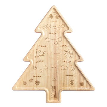 CharcuTree Board & Placement Guide - Best Gift warming & Foodies - Easy-to-Follow Christmas Tree Appetizer Visual Map