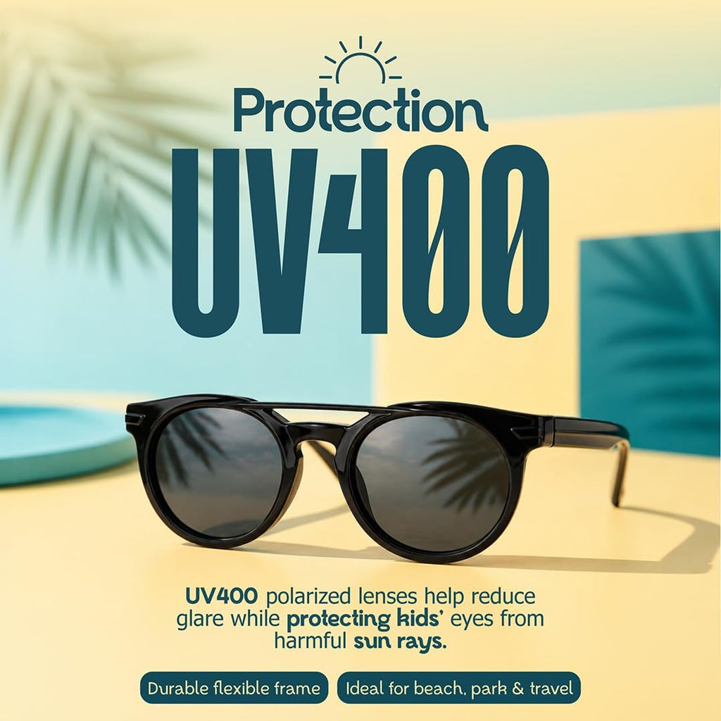 Kids Sunglasses Polarized UV400 Protection Unbreakable Ages 4-12 Boys Girls