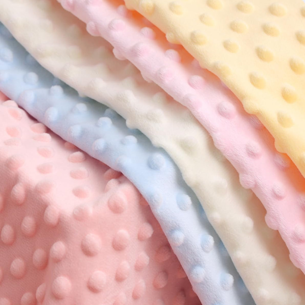 1Yardx62.6 Minky Dot Fabric by The Yard DIY Making Supplies Quilting Patchwork Cushions Plush Fleece Fabric Minky