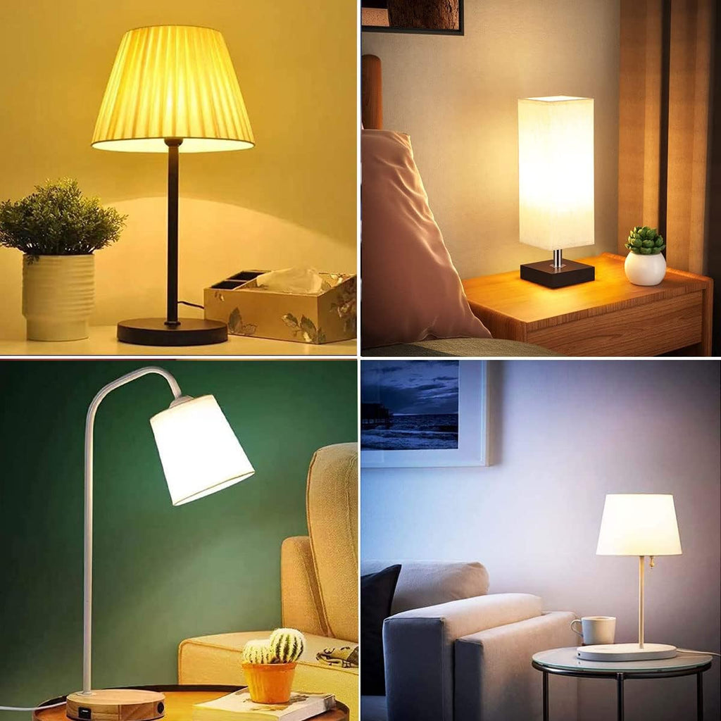 RGB Color Changing Light Bulbs,9W RGB LED Light Bulbs,40W Equivalent A19 E27/E26 Warm White 6500K,16 Color Multicolor