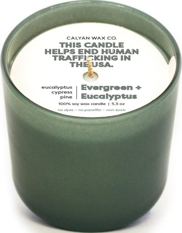 Dignity Series Evergreen & Eucalyptus Bourbon Scented Candle