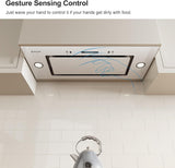 30 Inch Stainless Steel Under Cabinet Range Hood 900 CFM 4 Speed Touch & Remote Control Baffle Filters, Convertible Ducted/Ductless