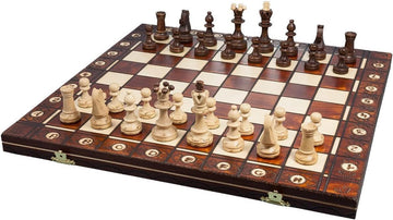 Beautiful Handcrafted Wooden Chess Set with Board and Chess Pieces - Gift idea Products (16inch (40 cm)), 1-2 Players