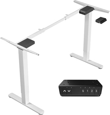 Electric Dual Motor Standing Desk Frame for 41 to 82 inch Table Tops, Frame Only, Ergonomic Standing Height