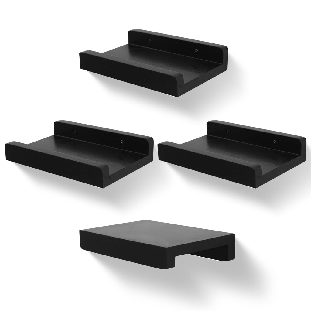 Small Wall Shelf, Floating Shelves for Wall, Mini Display Ledge With Lip