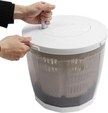 Hand Crank Washing Machine, 2 in 1 Non-Electric Washer Manual Traveling Outdoor Washing Machine Grey Mini Compact