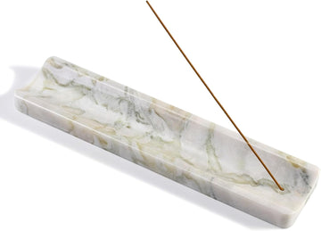Marble Incense Holder, Incense Holder for Sticks, Incense Sticks Holder Ash Catcher for Meditation Yoga SPA, Natural